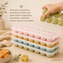 Kit com 2 Formas para Congelar Papinhas e Porções – Mimora