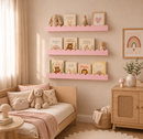 Prateleira Ondinha Montessori 60cm | MDF Premium para Quarto