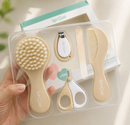 Kit Higiene para Bebê 5 Peças | Escova, Pente, Tesoura, Cortador e Lixa Petit Piá