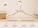 Kit 50 Cabides Infantil Slim Aveludados Antiderrapante