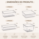 Kit 7 Organizadores de Gaveta em Acrílico Transparente | Organização Premium para Quarto do Bebê