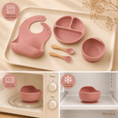 Kit Introdução Alimentar em Silicone 8 Peças – Mimora