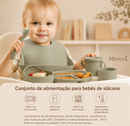 Kit Introdução Alimentar em Silicone 8 Peças – Mimora