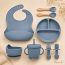 Kit Introdução Alimentar em Silicone 8 Peças – Mimora