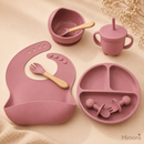 Kit Introdução Alimentar em Silicone 8 Peças – Mimora