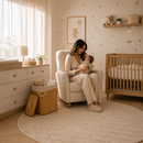 Cesto Organizador de Bambu com Tampa 50L | Dobrável para Roupas e Brinquedos