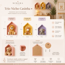 Trio Nicho Casinha Infantil MDF – Decoração Quarto Bebê Luxo