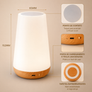 Luminária LED Touch 13 Cores relaxantes Recarregável | Luz Noturna para Quarto do Bebê