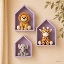 Trio Nicho Casinha Infantil MDF – Decoração Quarto Bebê Luxo