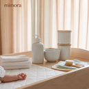 Kit Higiene Bebê em Porcelana Premium com Tampa de Pinus | 4 Peças Essenciais