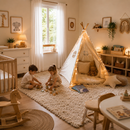 Cabana Infantil Montessori em Algodão Cru | Cantinho dos Sonhos