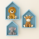 Trio Nicho Casinha Infantil MDF – Decoração Quarto Bebê Luxo