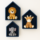 Trio Nicho Casinha Infantil MDF – Decoração Quarto Bebê Luxo