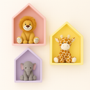 Trio Nicho Casinha Infantil MDF – Decoração Quarto Bebê Luxo