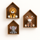 Trio Nicho Casinha Infantil MDF – Decoração Quarto Bebê Luxo
