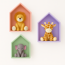 Trio Nicho Casinha Infantil MDF – Decoração Quarto Bebê Luxo