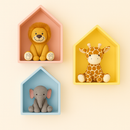 Trio Nicho Casinha Infantil MDF – Decoração Quarto Bebê Luxo