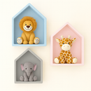Trio Nicho Casinha Infantil MDF – Decoração Quarto Bebê Luxo