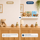 Prateleira Ondinha 60cm MDF Decorativa Quarto Bebê Infantil Montessori