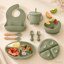 Kit Introdução Alimentar em Silicone 8 Peças – Mimora