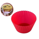 Conjunto 12/24/36 Peças Forma de Silicone Redonda para Cupcake de 7 cm para Assar Bolos